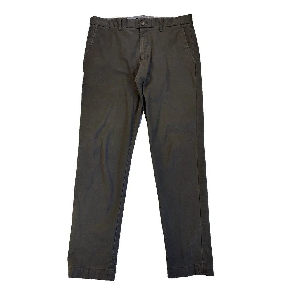 Banana Republic Men's 33X32 Gray Mason‎ Chino Pants Casual Workwear Capsule